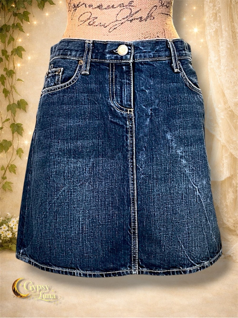 J.Crew Denim Mini Skirt 100% Cotton Size M